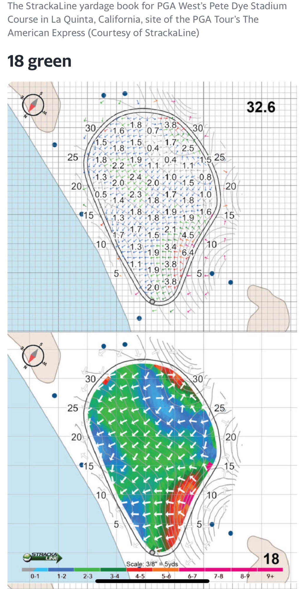 PGA West Stadium course – yardage book